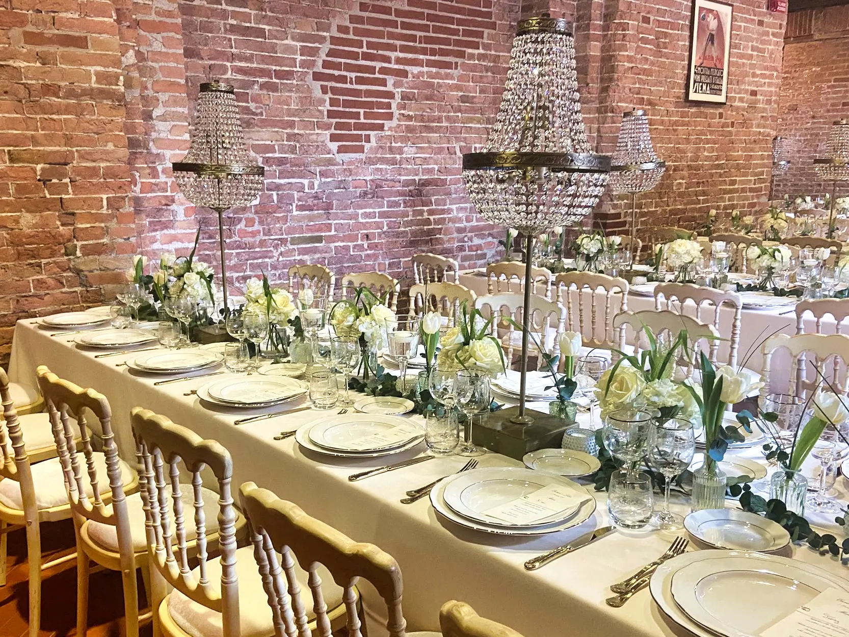Banchetto elegante per matrimonio in Toscana