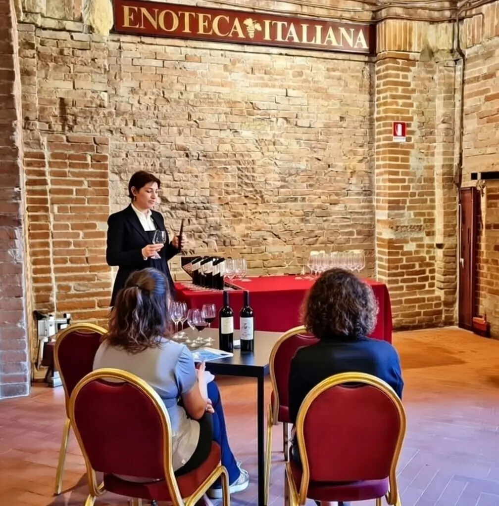 Degustazione vini toscani durante ricevimento di matrimonio